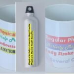 Coffee mug, water bottle